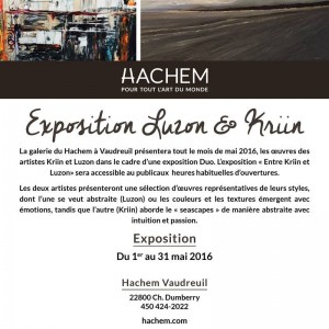 Expo Hachem Vaudreuil Mai 2016